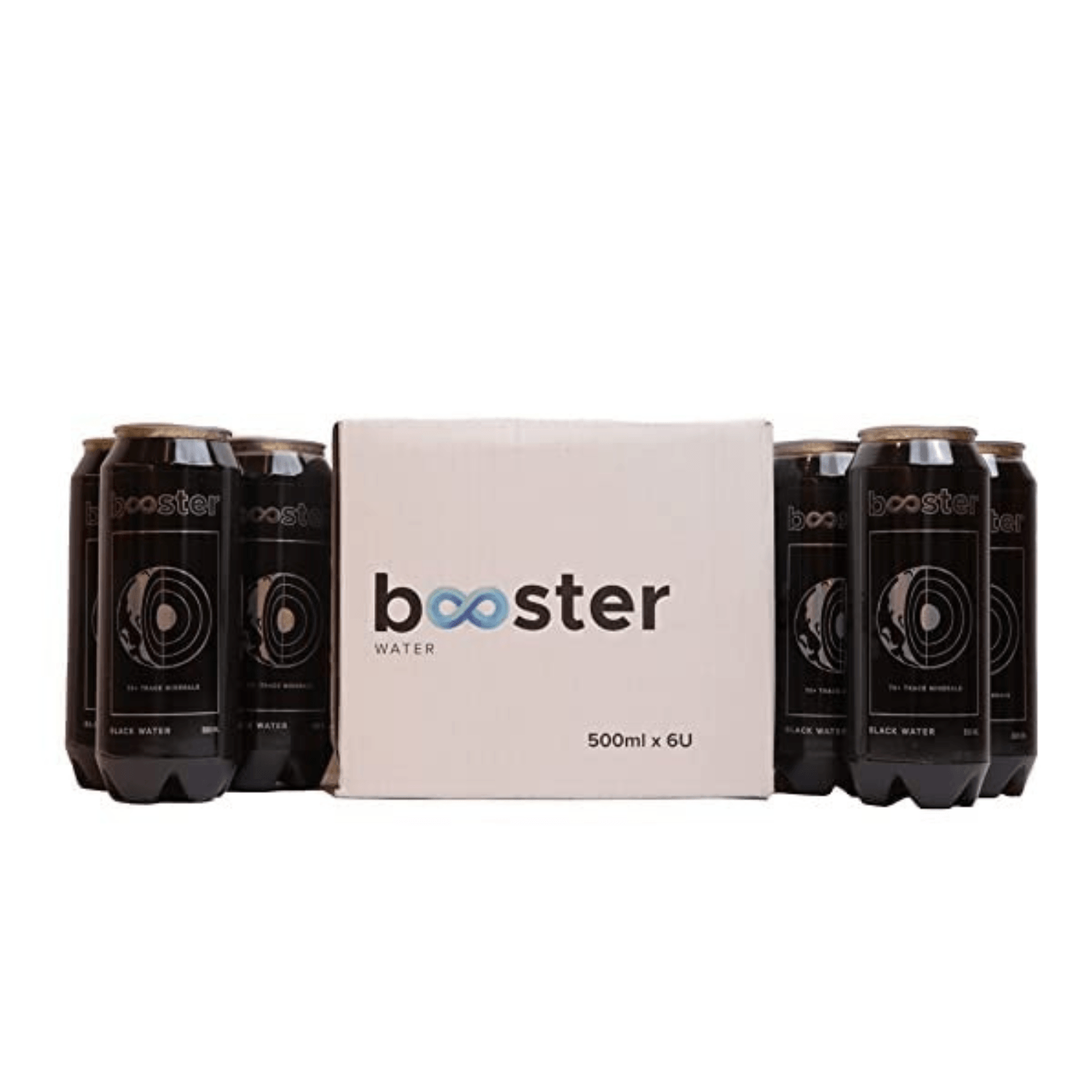 Booster Black Alkaline Drink (Pack of 6)